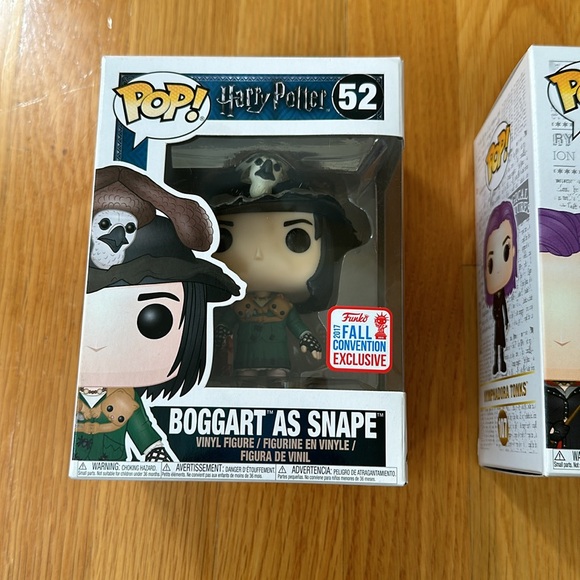 Funko POP | BNIB Lot of 3 Harry Potter Snape Boggart Tonks Sorting Hat Exclusive - Picture 2 of 11